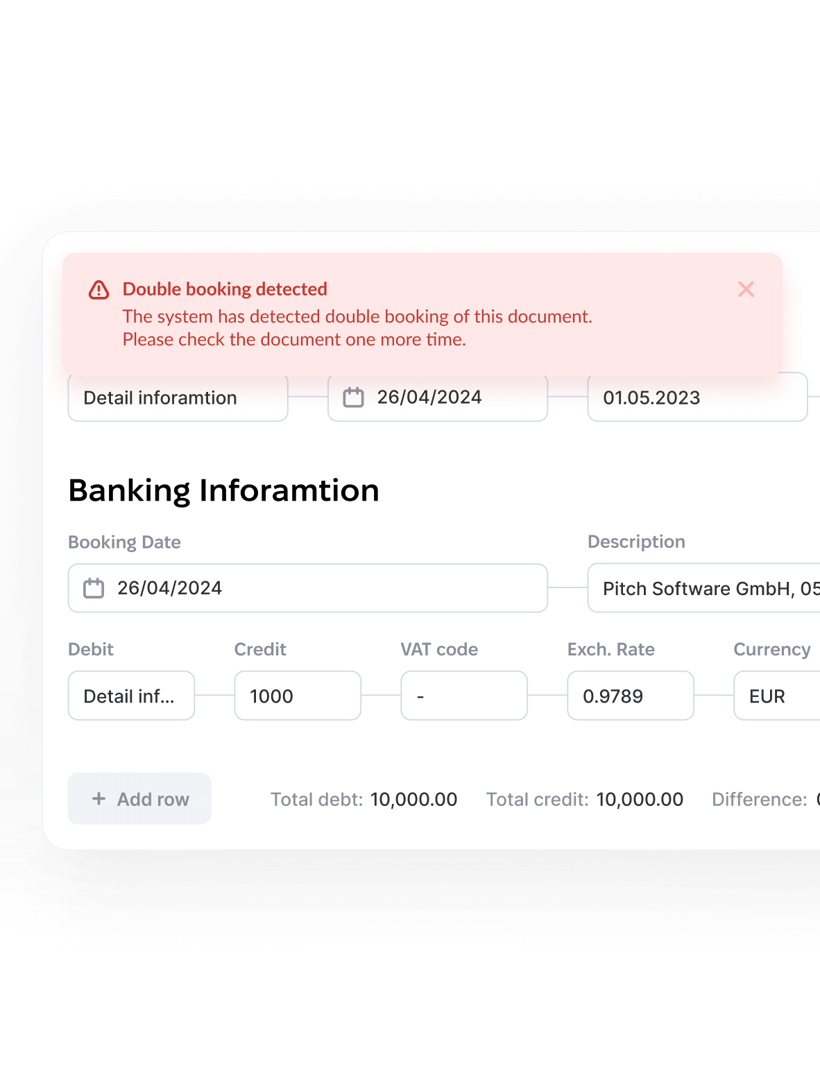 Double booking detection